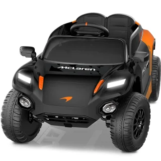 YunTopKids 24V Ride on Toys, Licensed McLaren Powered Ride on Car with Remote Control, 4 Wheels Suspension, Ages 3-6, Black